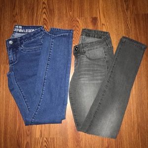 Bundle of 2 denim jeggings
